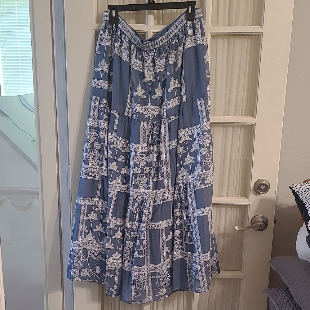 Anthropologie Maeve Ariadne Maxi Skirt